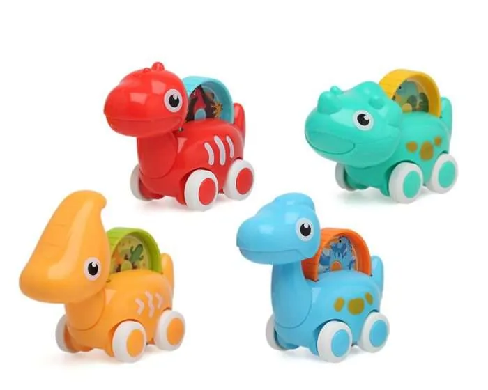 Petites Voitures Dinosaures Huanger Push and Go pour Bébé