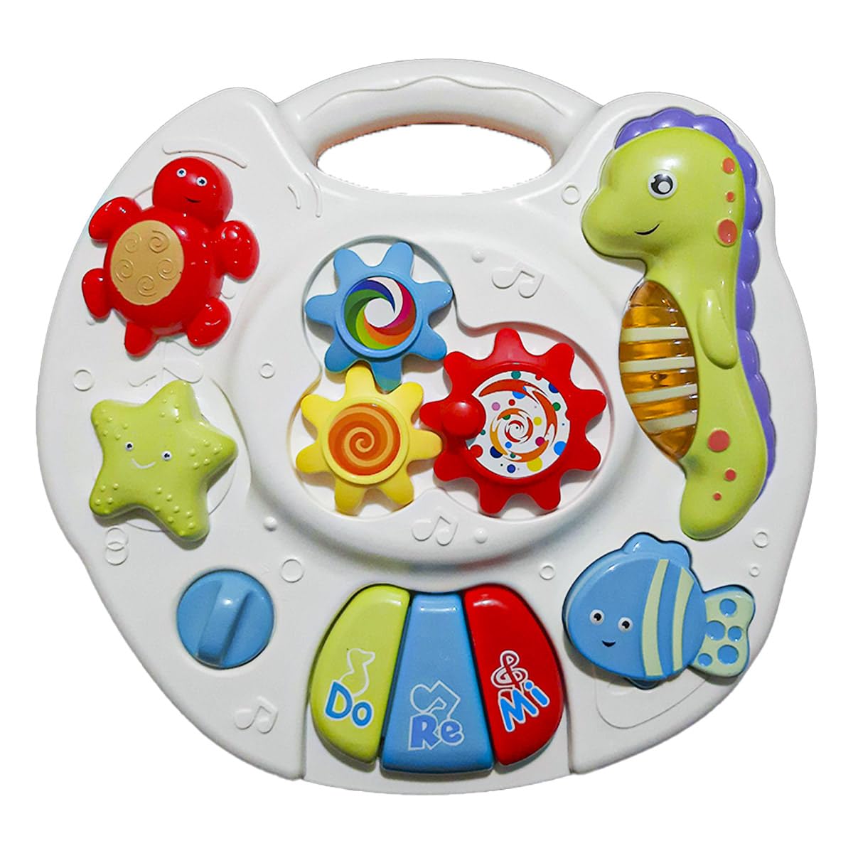 Table d’Activités Bébé Shun Long Lumineuse et Musicale 2-en-1 – Jouet Éducatif Interactif
