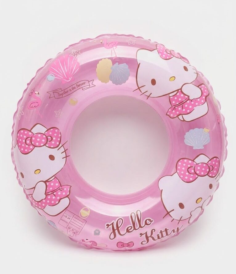 Bouee De Natation Gonflable Hello Kitty Enfant 60 Cm Piscine – Swim Ring Flottant