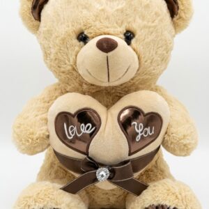 Ours en Peluche avec Cœurs “Love You” Cadeau Romantique Saint-Valentin