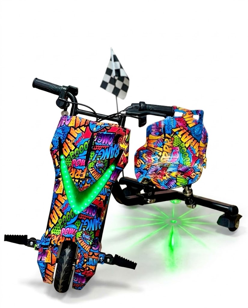Tricycle Electrique Drift Enfant ZL-DC201 36V – Kart Drift LED 250W 350W Vitesse 15 km/h