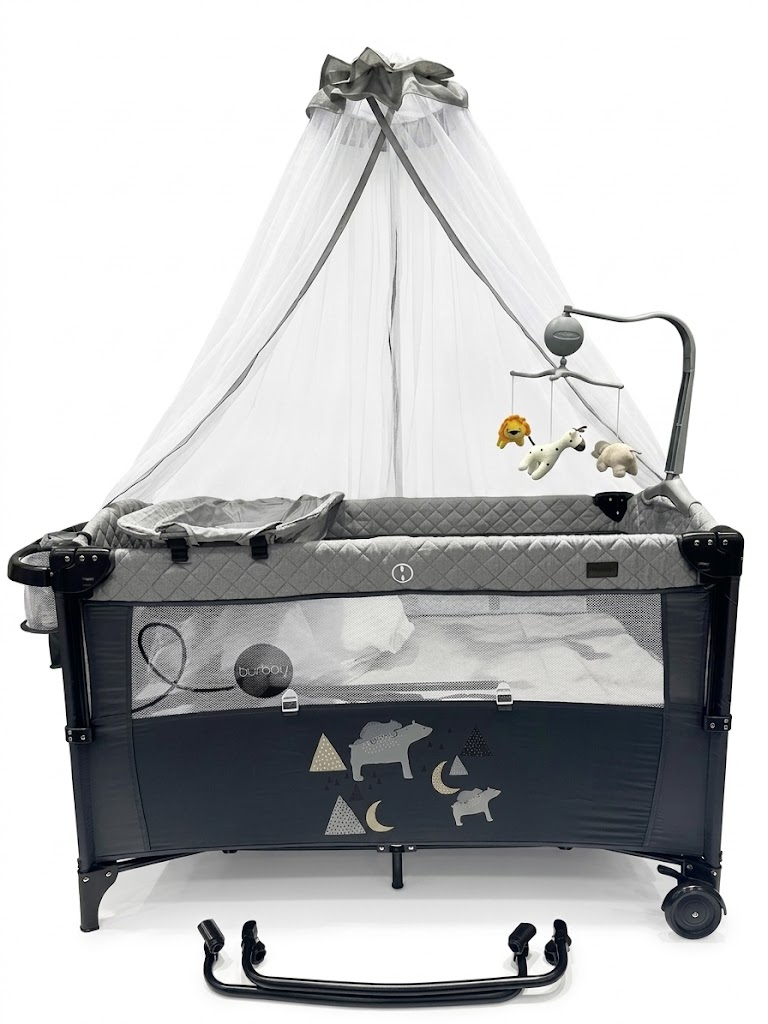 Parc Bébé et Lit Burbay 2-en-1 Baby Playpen et Lit Cododo Portable