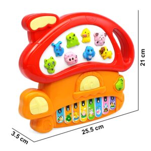 Piano Électronique Enfant JDL Mushroom Whack-a-Mole 5 Modes Vocaux – Jouet Musical Champignon
