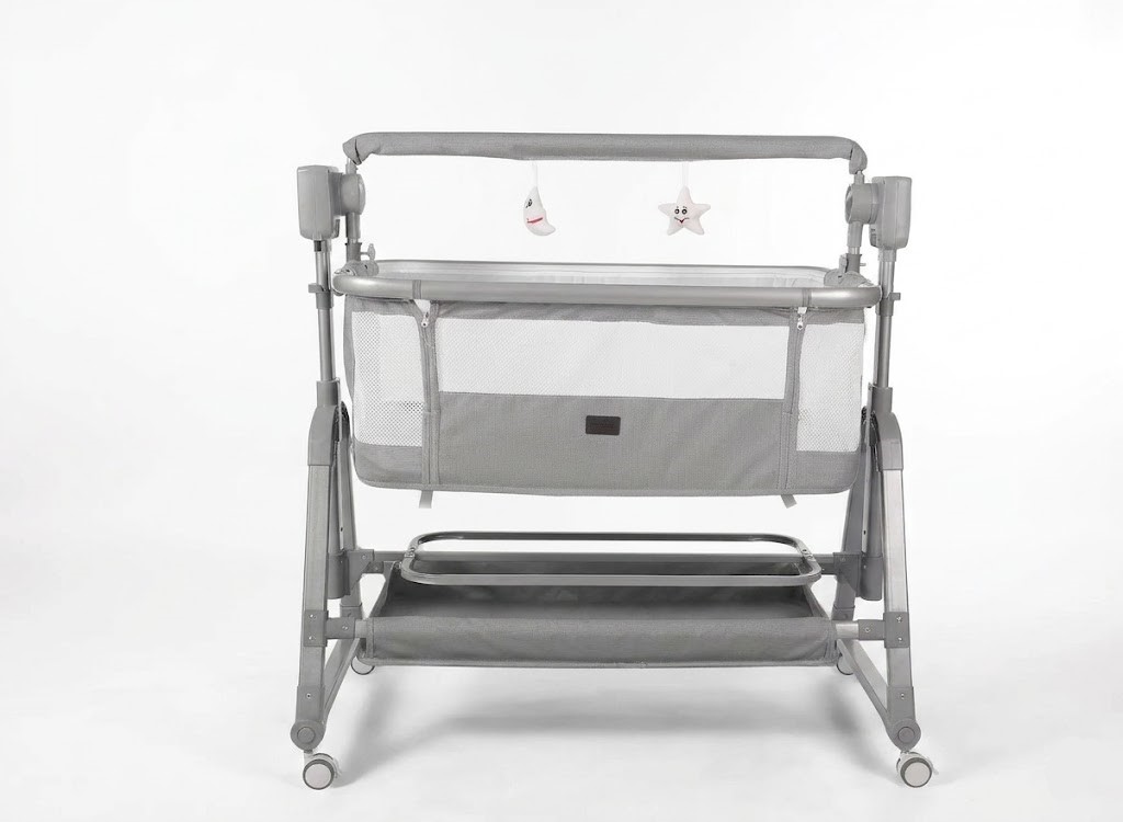 Berceau Électrique MD-6 Burbay Lit Cododo et Balancelle Automatique Gris