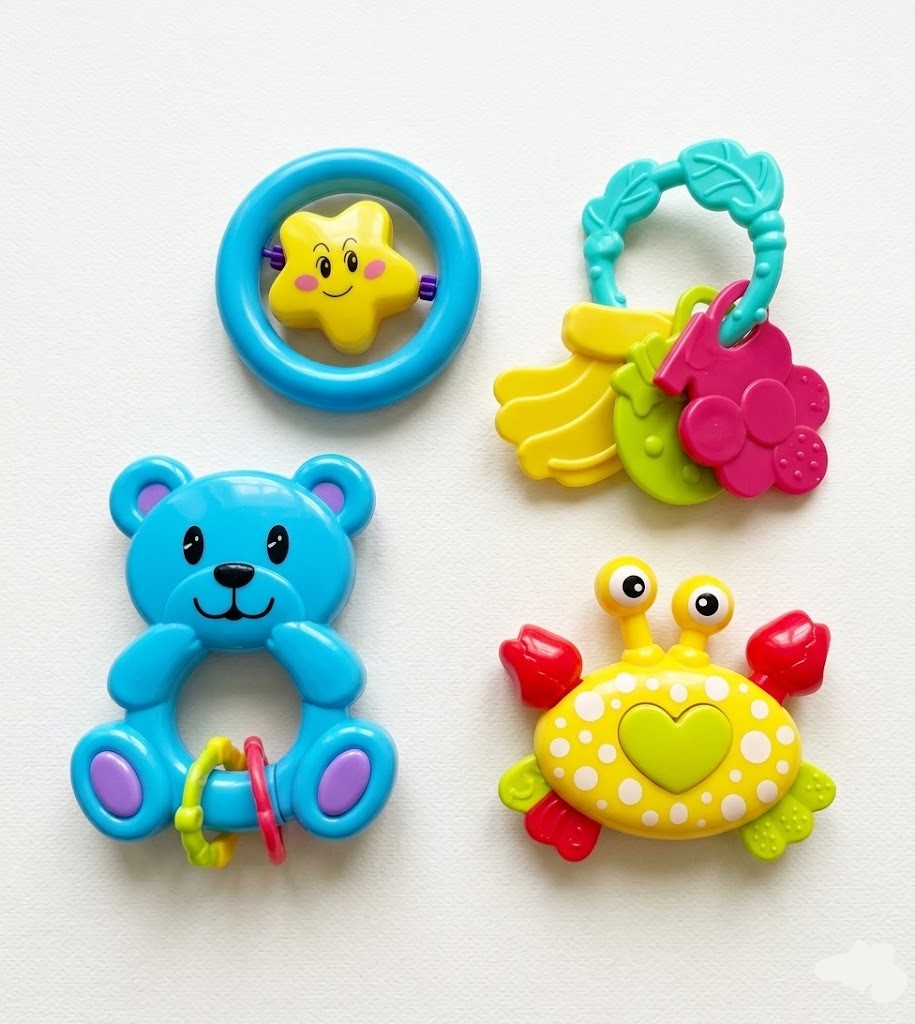 Set De Hochets Bebe Baby Partner Jouets Sensoriels Couleurs – Eveil Motricite Et Coordination