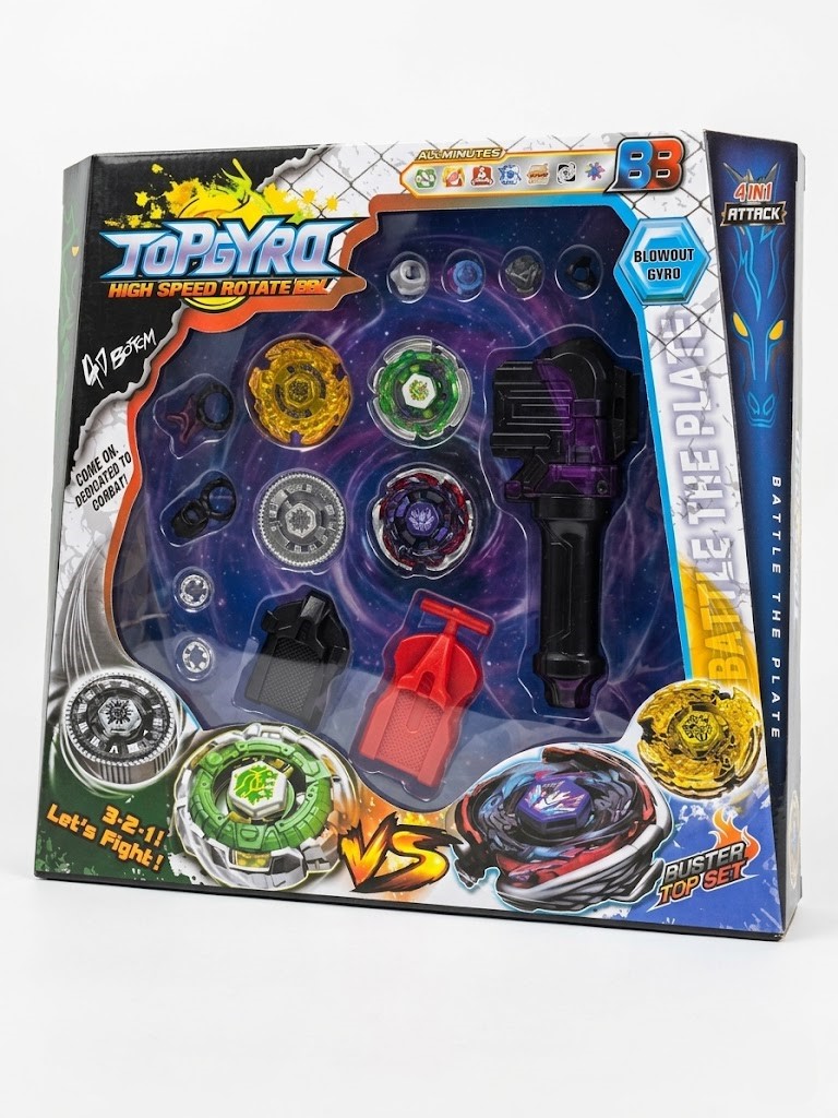 Coffret TopGypro Toupies de Combat avec Lanceurs Jeu de Duel en Arène