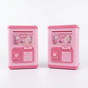 Tirelire Intelligente Hello Kitty Coffre-Fort Électronique avec Code PIN Sons et Lumières