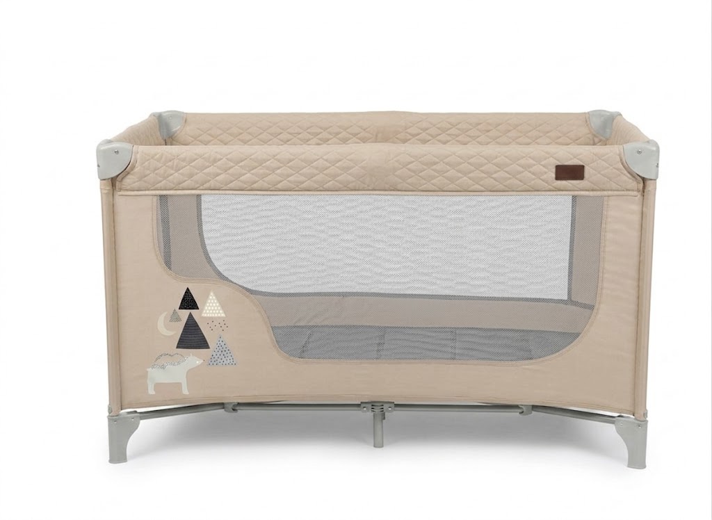 Lit Bébé Parapluie BN300 Burbay Parc Bébé 2-en-1 avec Matelas et Maille Respirante