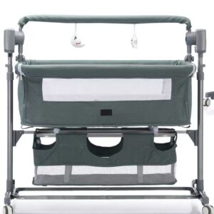Berceau Électronique MD-7 Burbay Cododo et Parc Bébé Multifonction avec Moustiquaire