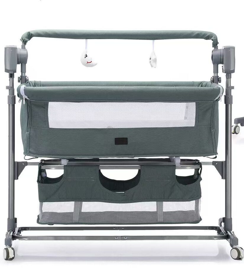 Berceau Électronique MD-7 Burbay Cododo et Parc Bébé Multifonction avec Moustiquaire