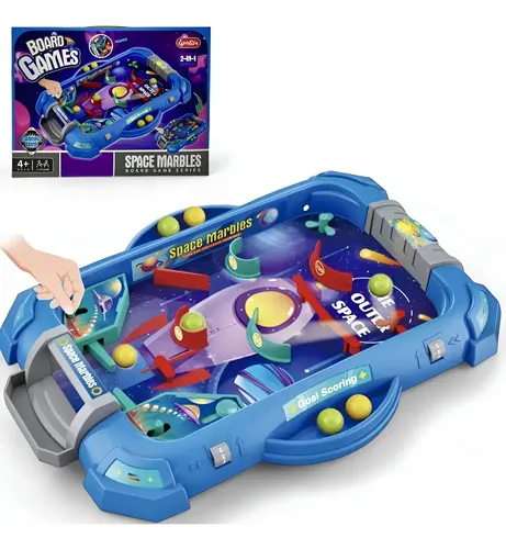 Space Marbles Lynsin Flipper Spatial 2-en-1 avec 60 Pièces