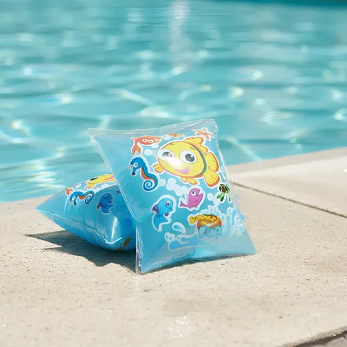 Brassards Gonflables Enfant Motifs Marins Piscine – Aide Flottaison Apprentissage Natation