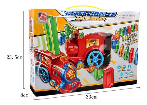Train à Dominos Automatique Si Cheng Intelligence Domino 60 Blocs – Jouet Éducatif Motorisé