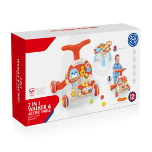 Trotteur et Table d’Activités Interactive 2 en 1 Huanger Bébé – Apprentissage Marche et Éveil
