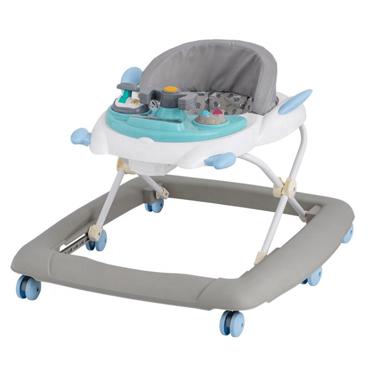 Trotteur Bébé BURBAY Youpala avec Tablette de Jeux Musique et Lumières Réglable en Hauteur