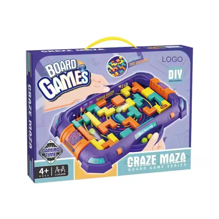 Jeu de Société Craze Maza Labyrinthe DIY 60 Pièces pour Enfants 4 Ans+