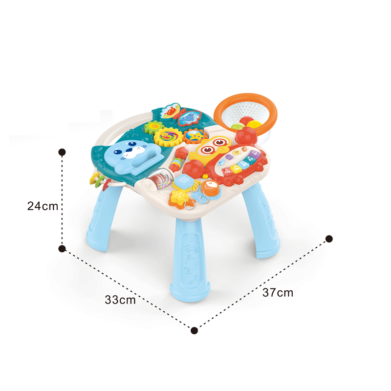 Trotteur et Table d’Activités Interactive 2 en 1 Huanger Bébé – Apprentissage Marche et Éveil