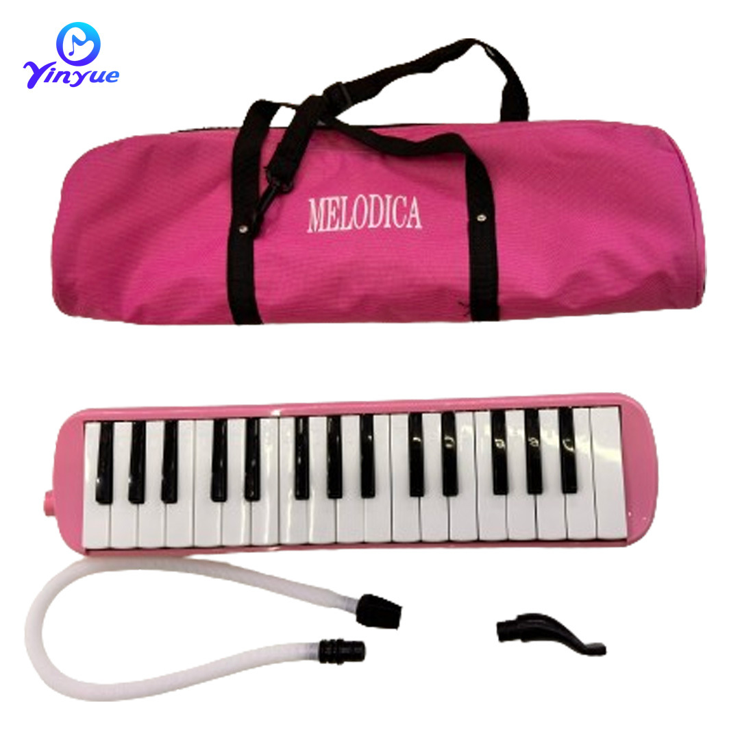 Mélodica 32 Touches Portable Débutant Étui Tube Souffle Embouchure – Instrument Musical Éducatif