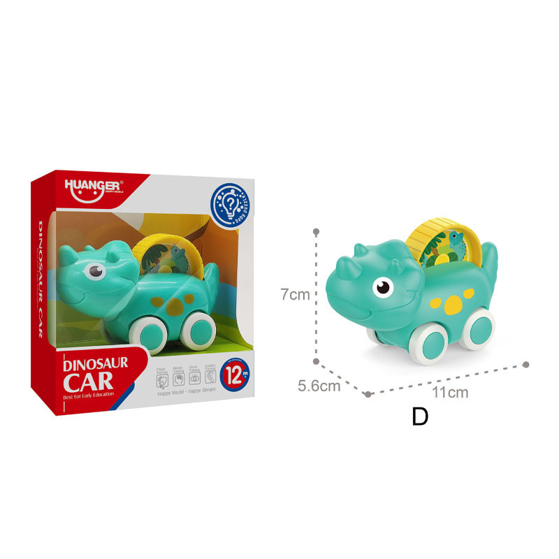 Petites Voitures Dinosaures Huanger Push and Go pour Bébé