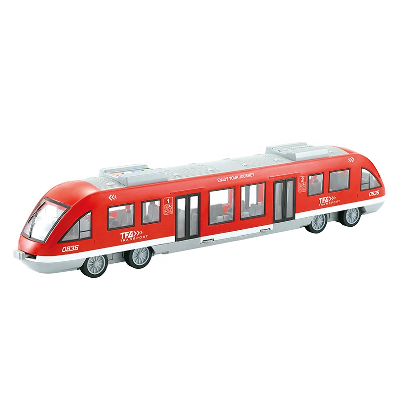 Tramway Modèle Réduit City Service 1:16 Sons et Lumières 44-45 cm – Jouet Train Urbain