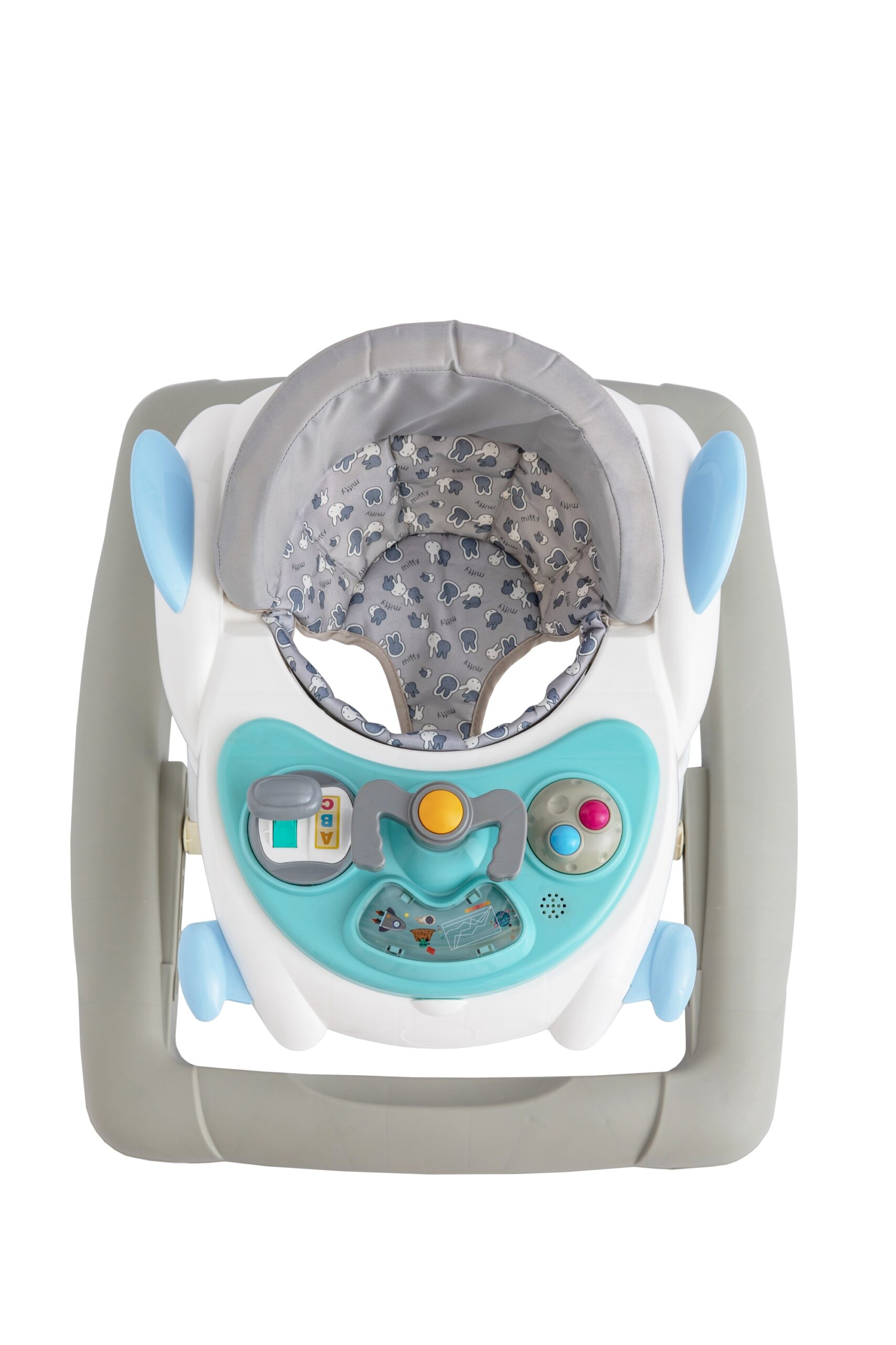 Trotteur Bébé BURBAY Youpala avec Tablette de Jeux Musique et Lumières Réglable en Hauteur