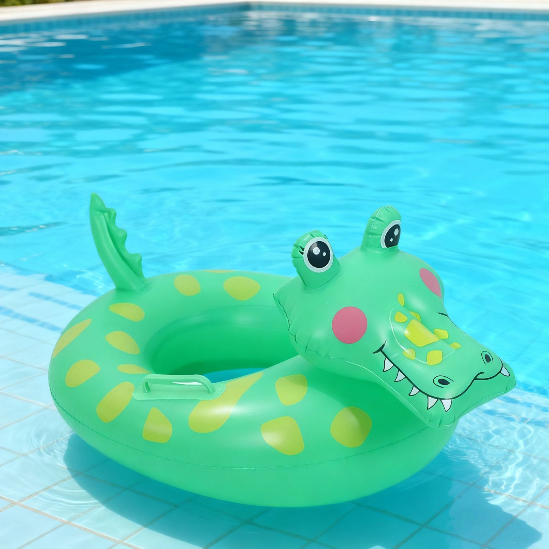 Bouee Gonflable Crocodile Enfant Piscine Plage – Flottant Vert Realiste Pour Jeux D Eau