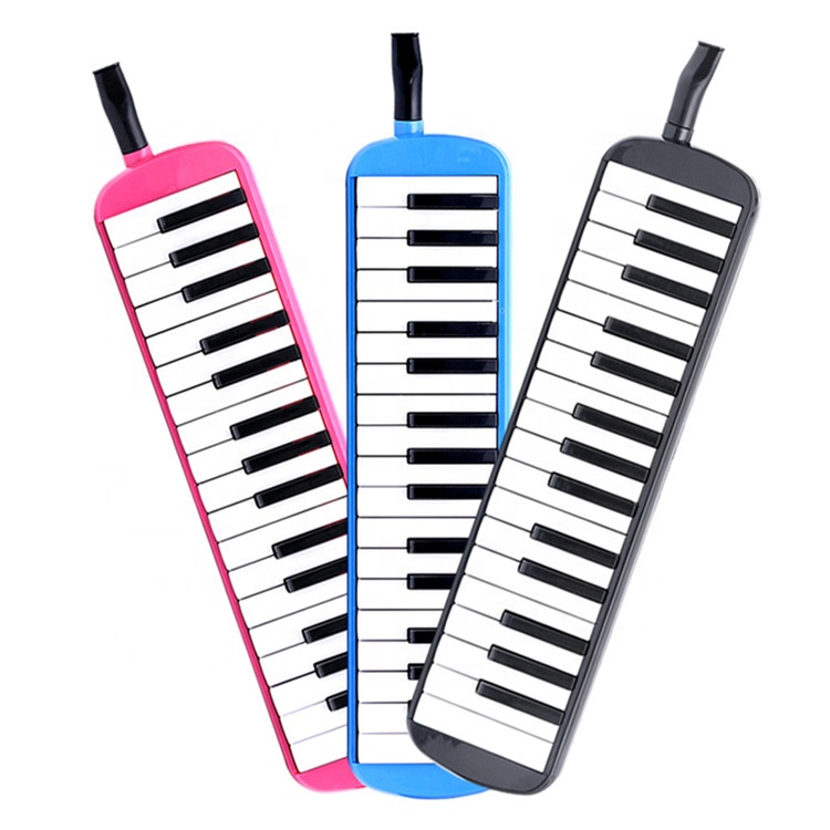 Mélodica 32 Touches Portable Débutant Étui Tube Souffle Embouchure – Instrument Musical Éducatif
