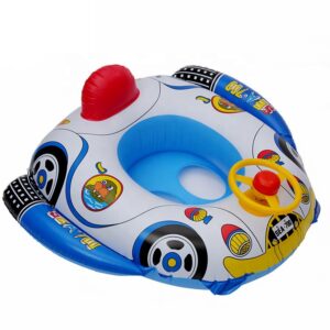 Bouee Gonflable Bebe Voiture Piscine Avec Poignees – Flottant Stable Eveil Et Confort