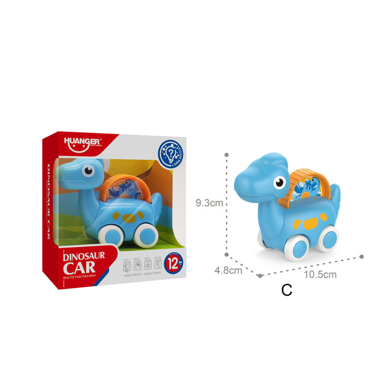 Petites Voitures Dinosaures Huanger Push and Go pour Bébé