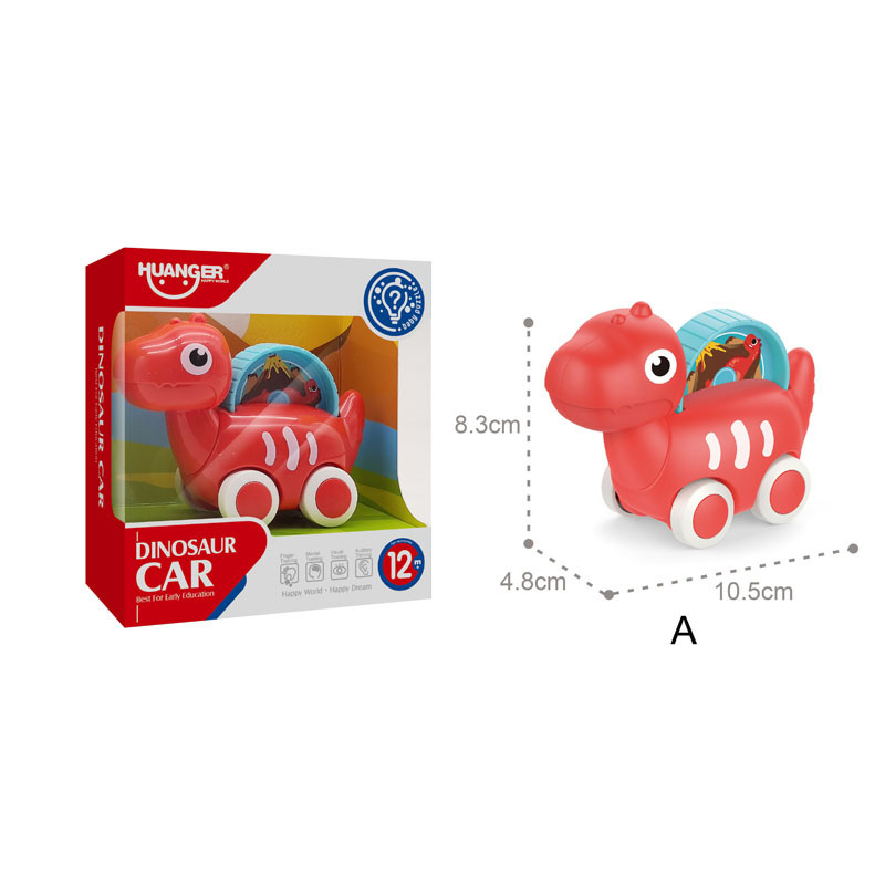 Petites Voitures Dinosaures Huanger Push and Go pour Bébé