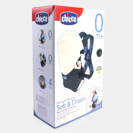 Porte-bébé Chicco Soft & Dream 3 Positions 3,5 à 9 kg – Bretelles Réglables Rembourrées