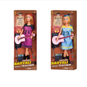 Poupée Baoyali Music Teacher avec Guitare Miniature – Jouet Articulé Enfant 3 Ans+