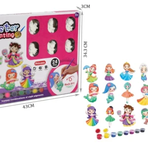 Plaster Painting Princess Rama Tritton Kit Peinture Plâtre Enfant 15 Figurines 5 Ans+