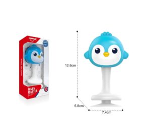 Hochet Anneau de Dentition Huanger  Pingouin Ventouse 0+ – Jouet Bébé Éveil