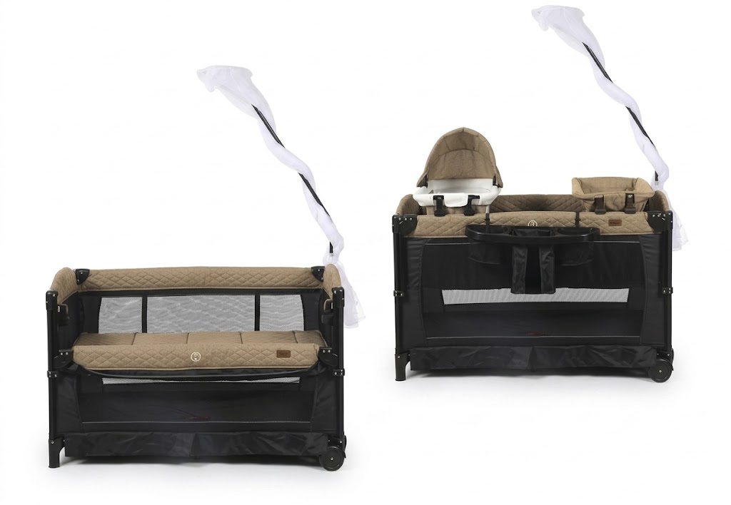 Lit Parc Bébé BK200 Burbay 2-en-1 Lit Cododo avec Plan à Langer et Moustiquaire
