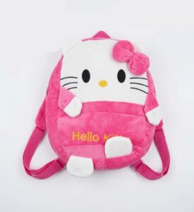 Sac à Dos en Peluche Hello Kitty Tissu Doux pour Enfants