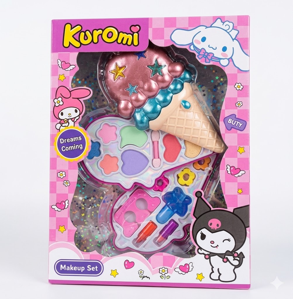 Coffret de Maquillage Kuromi et Cinnamoroll Sanrio – Kit Beauté Enfant