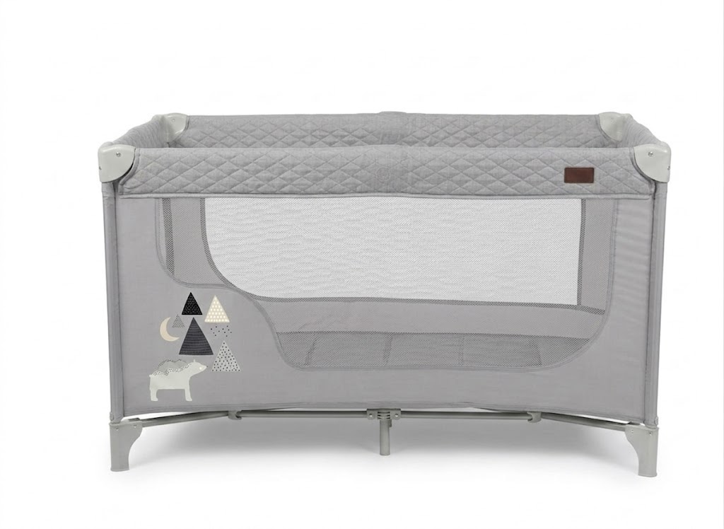 Lit Bébé Parapluie BN300 Burbay Parc Bébé 2-en-1 avec Matelas et Maille Respirante