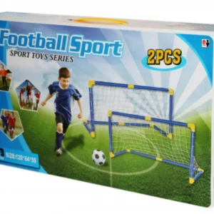 Mini Buts de Football Portables 120 cm avec Ballon et Pompe Enfant