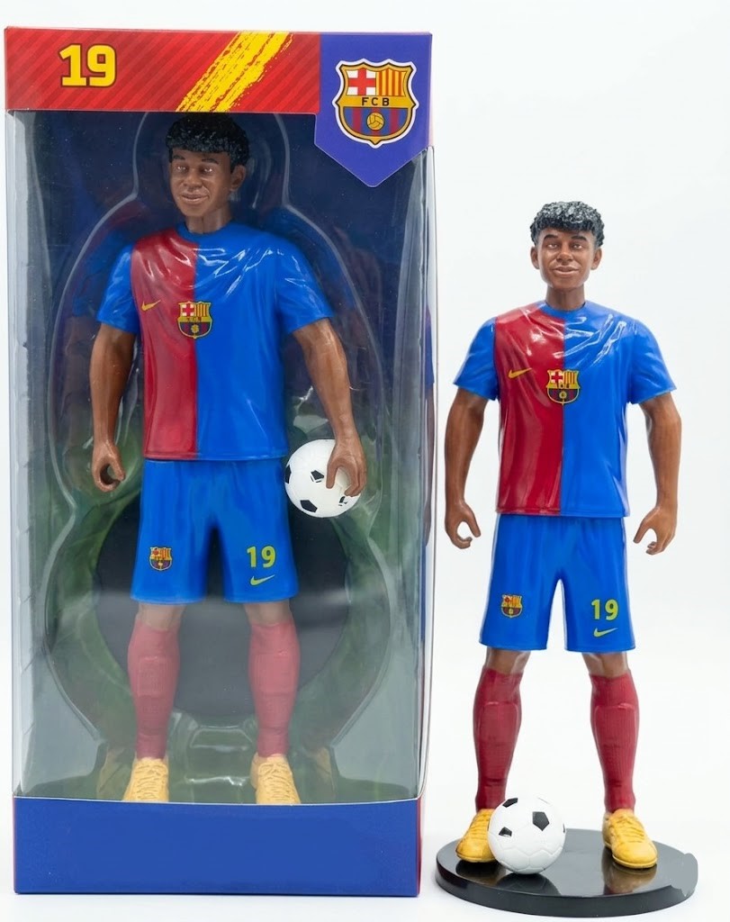 Figurine Lamine Yamal FC Barcelone Numero 19 – Objet De Collection Officiel Football