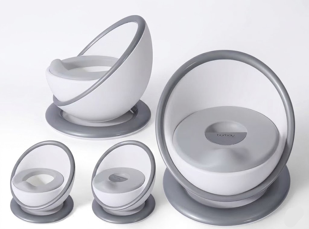 Pot de Toilette Deluxe Burbay pour Bébé avec Assise Confortable et Base Antidérapante