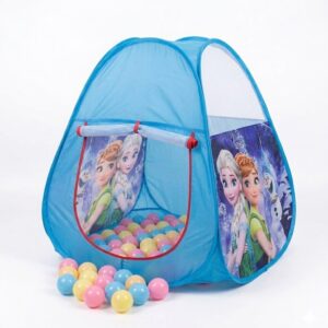 Tente De Jeu Pop Up Reine Des Neiges Enfant Avec 50 Balles – Piscine A Balles Interieur Exterieur Pliable