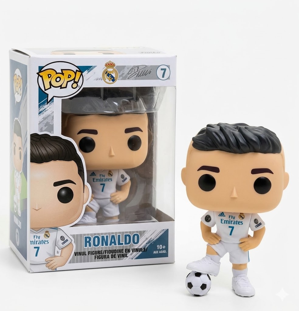 Figurine Funko Pop Cristiano Ronaldo Real Madrid en Vinyle Collection Football