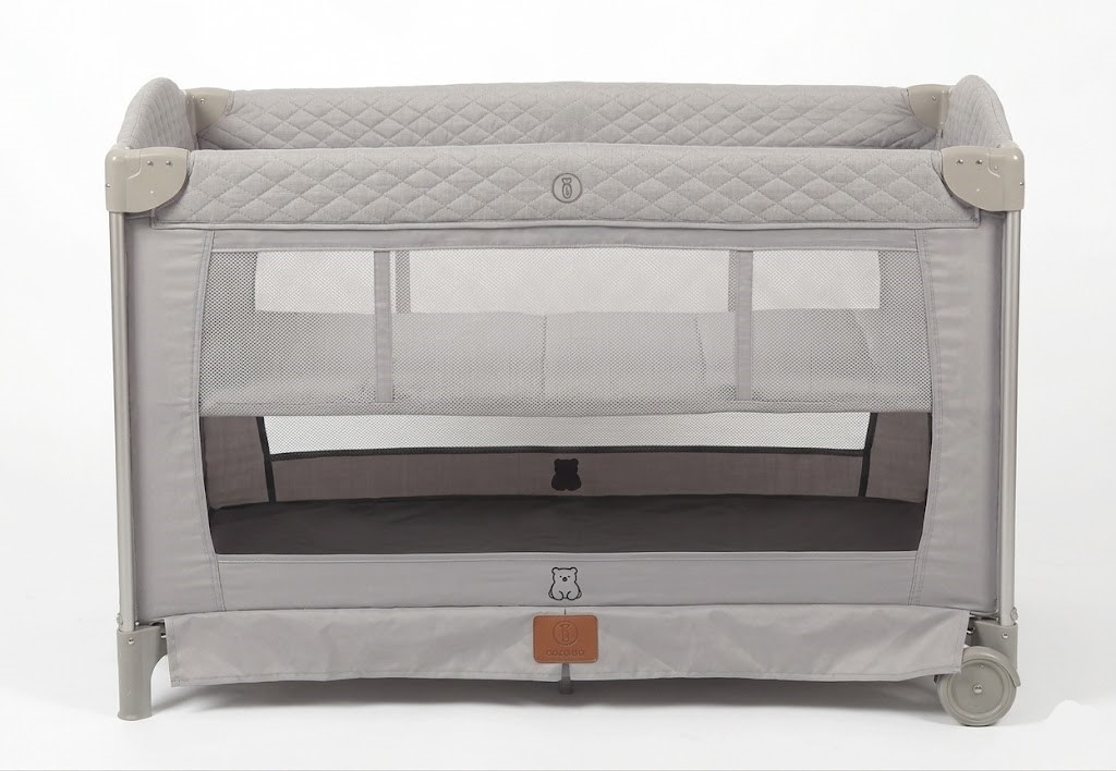 Lit Parc Bébé BK200 Burbay 2-en-1 Lit Cododo avec Plan à Langer et Moustiquaire