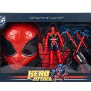 Coffret Super-Héros Spiderman avec Figurine Articulée et Masque Lumineux