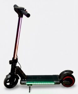 Trottinette Electrique Enfant LED Pliable – 130W 150W Vitesse 15 km/h Lumières Colorées