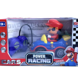 Super Mario Power Racing Remote Control Car with LED Lights and 360° Rotation