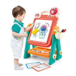 Tableau Magnétique et Table de Construction 2-en-1 Fan Wingda Toys