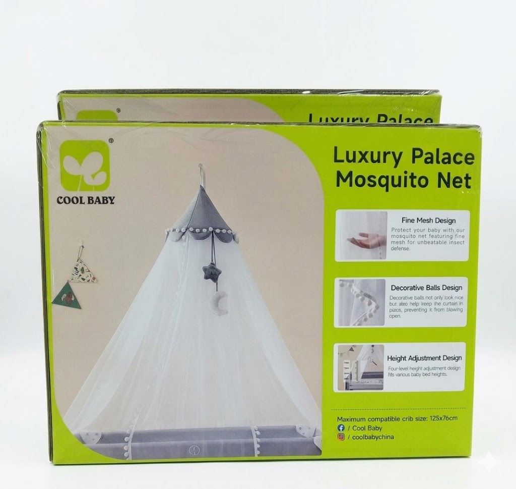 Moustiquaire de Lit Bébé Cool Baby Luxury Palace – Réglable en Hauteur