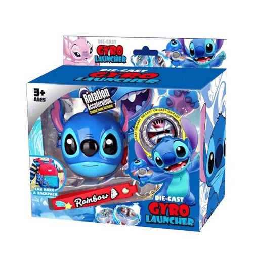 Lanceur de Toupie Stitch Gyro Launcher avec Toupie Métallique – Jouet Lilo & Stitch